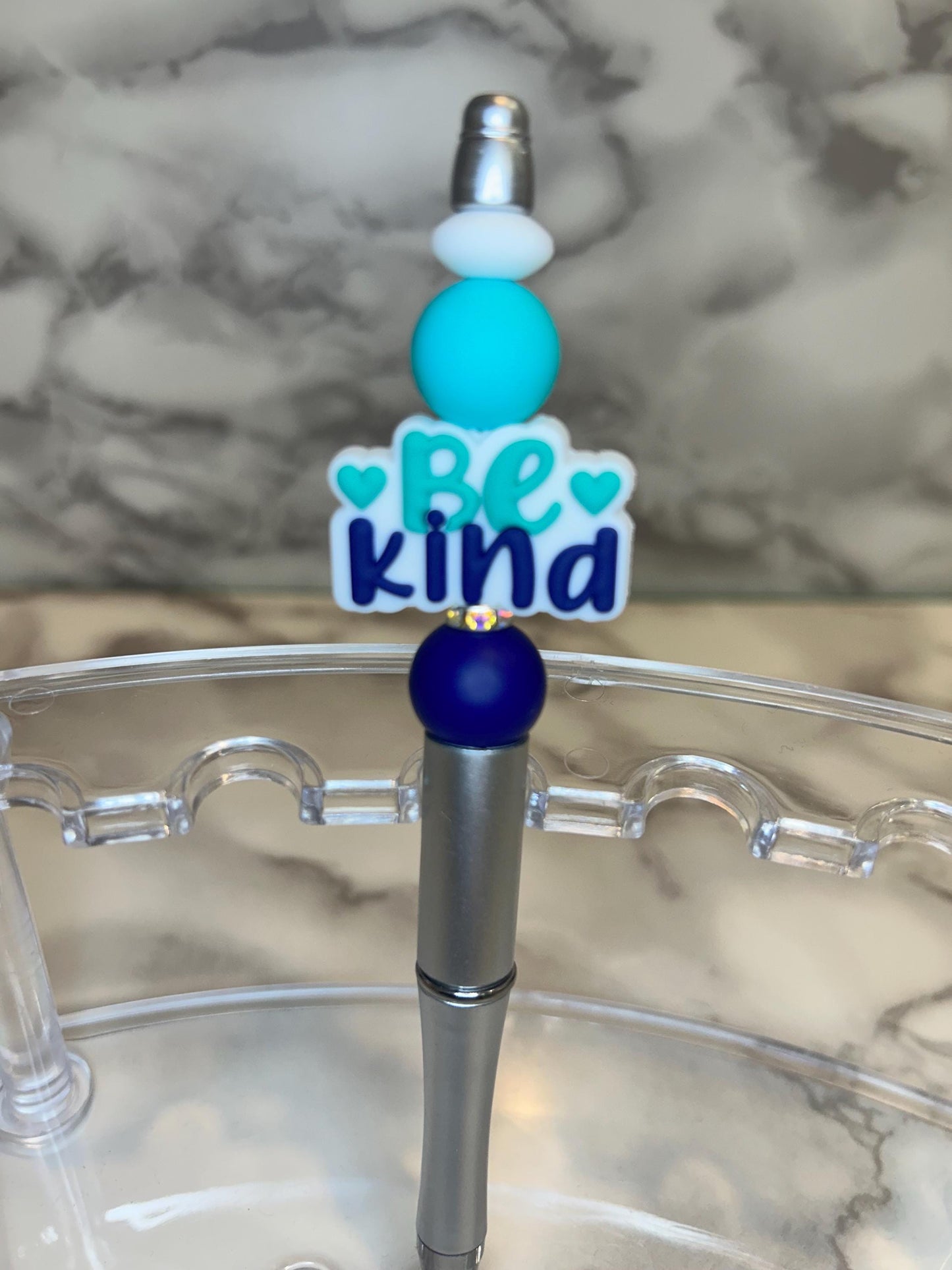 silicone beaded pens, be kind, autism awareness, cactus, self love, great gifts.