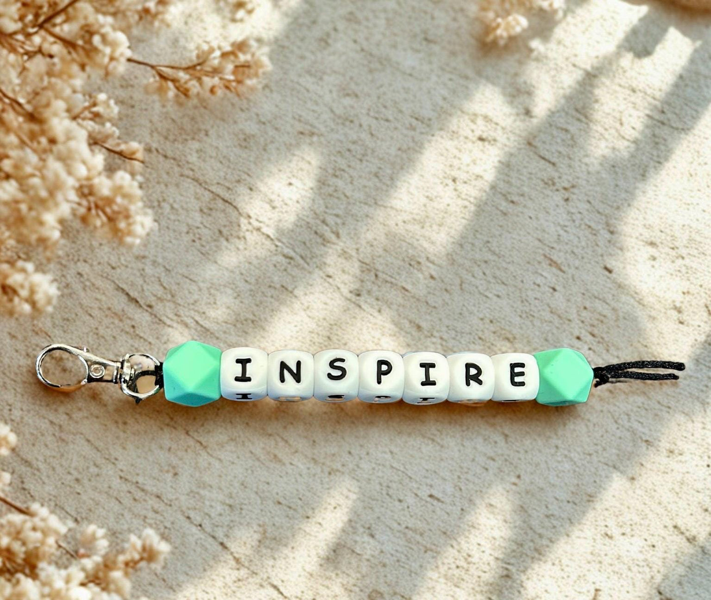 Handmade Word clips for Keys and Bags - Inspiring Accessories