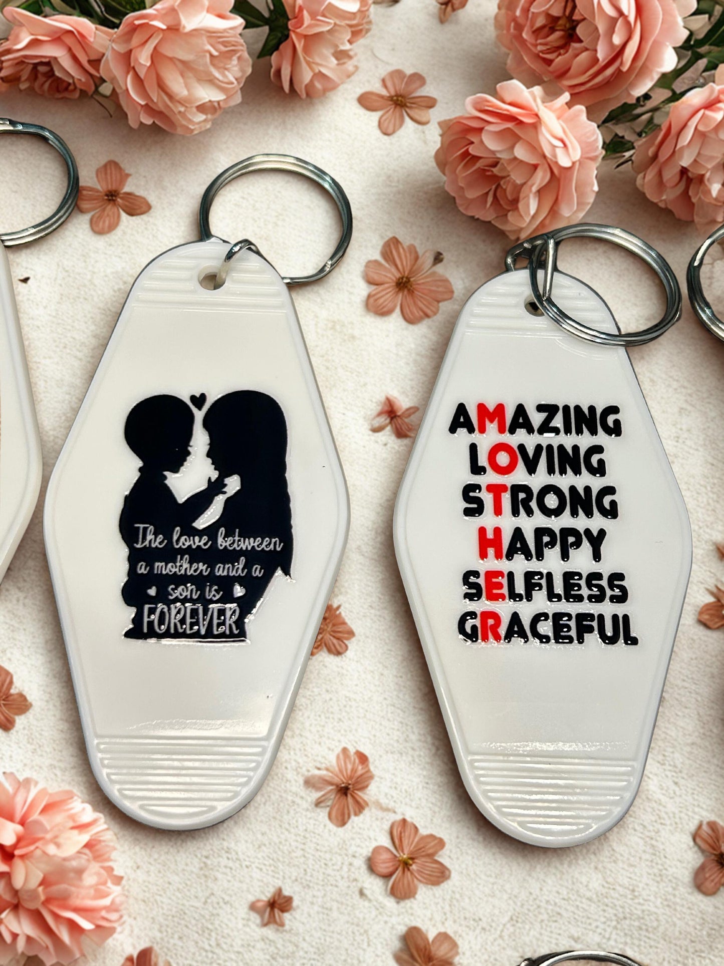 Unique and fun Mom Motel Keychains