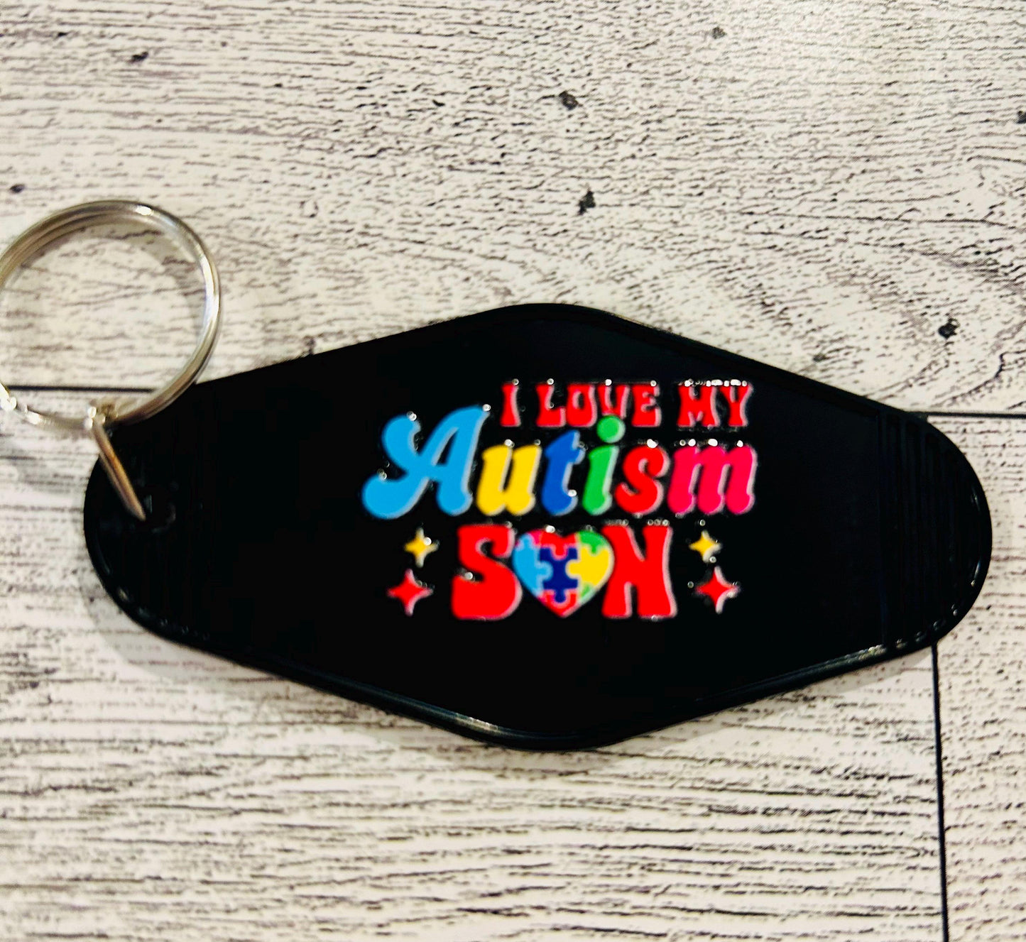 Unique Autism Awareness Motel Keychains