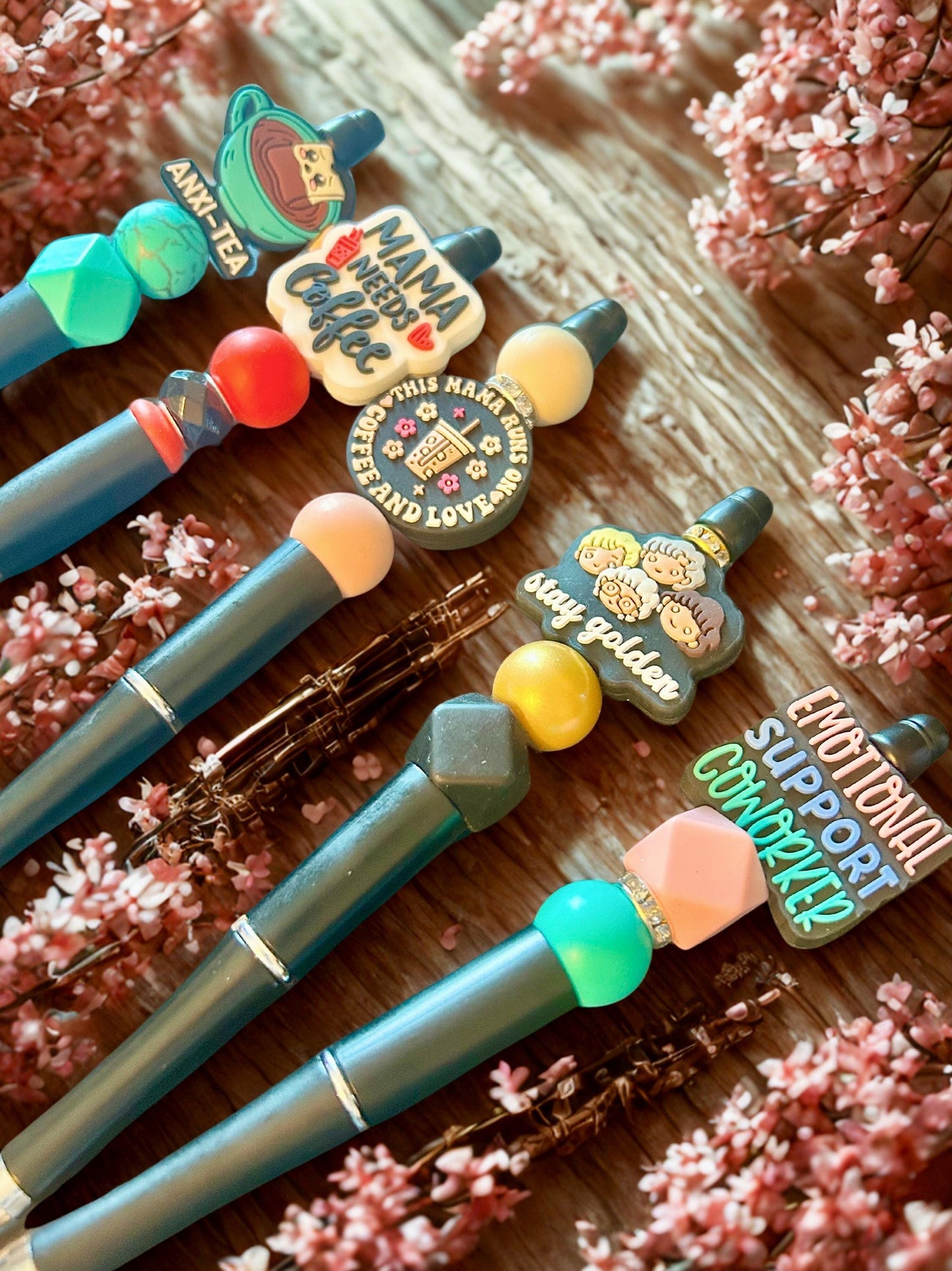 Quirky and Fun beaded Pen Collection - 5 different styles