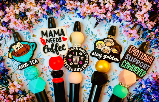 Quirky and Fun beaded Pen Collection - 5 different styles