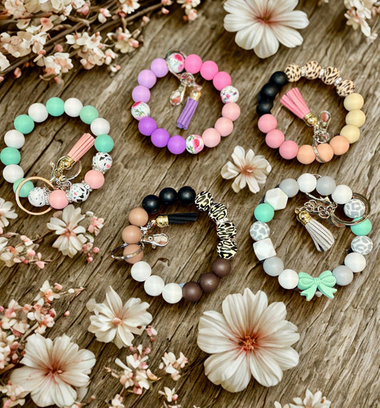 Handcrafted Wristlet Keychains - Choose from 5 different styles.