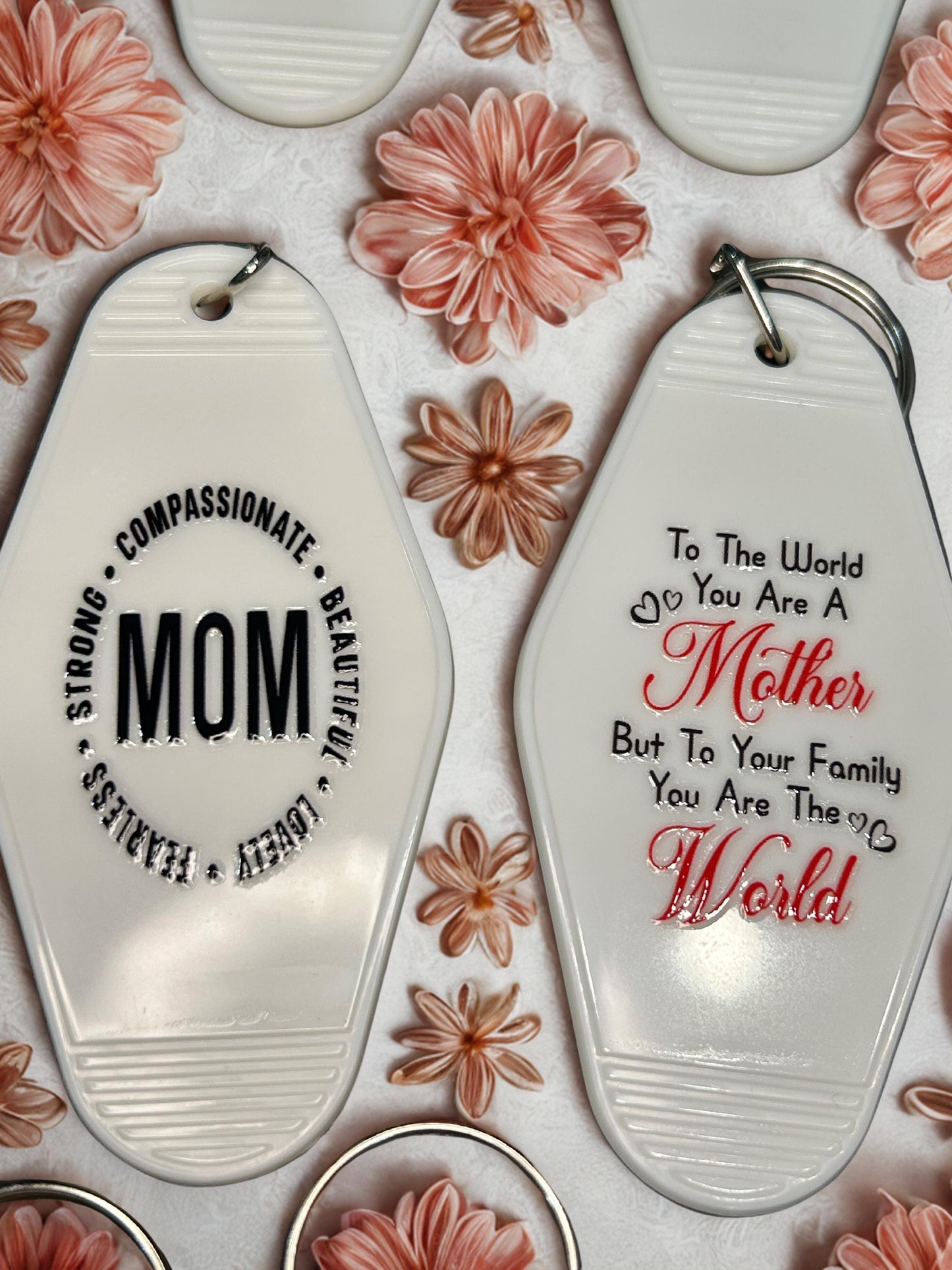 Unique and fun Mom Motel Keychains