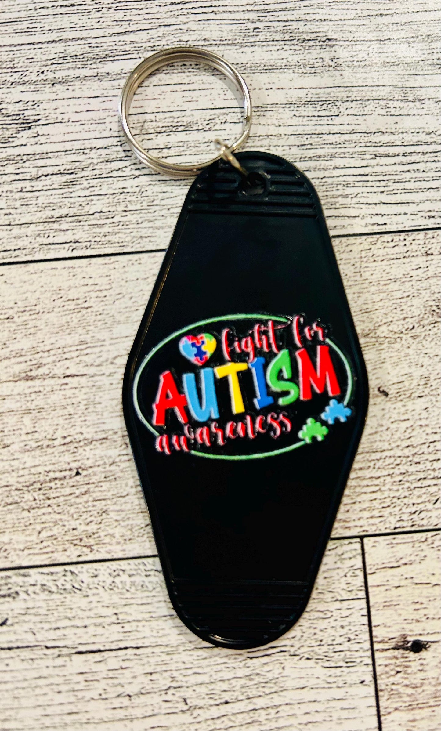 Unique Autism Awareness Motel Keychains