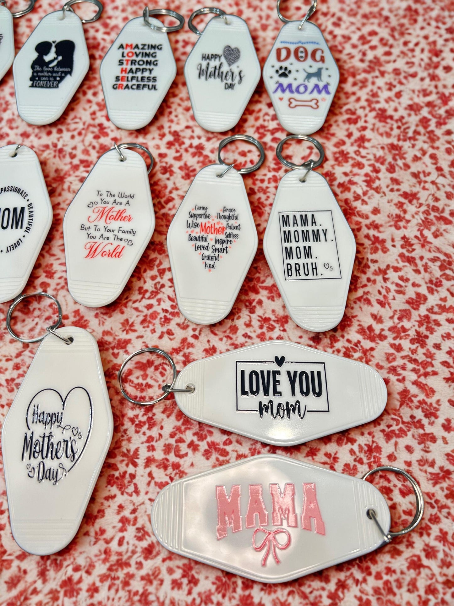 Unique and fun Mom Motel Keychains