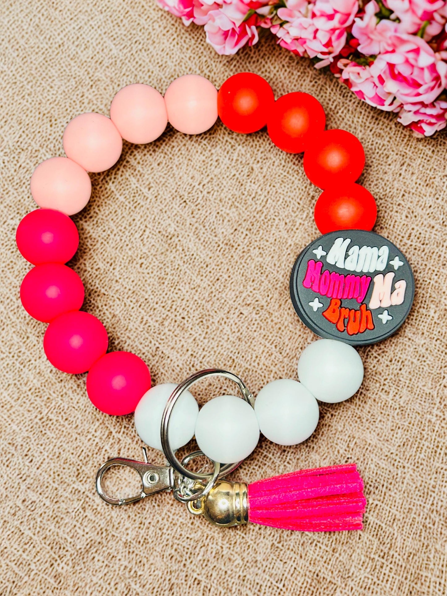 Beaded Wristlet Keychain for any Mama - Mother’s Day gift idea