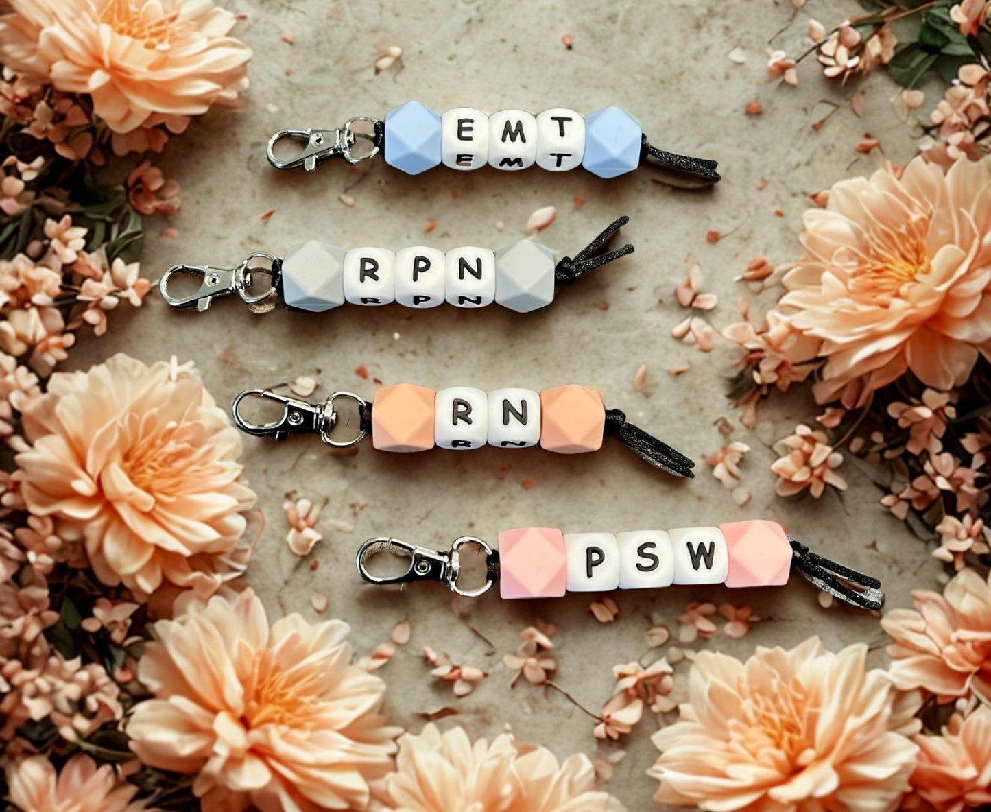 Personalized Medical Profession clips for Keys, Purse, Phone and more. - Medical Worker Gift Idea