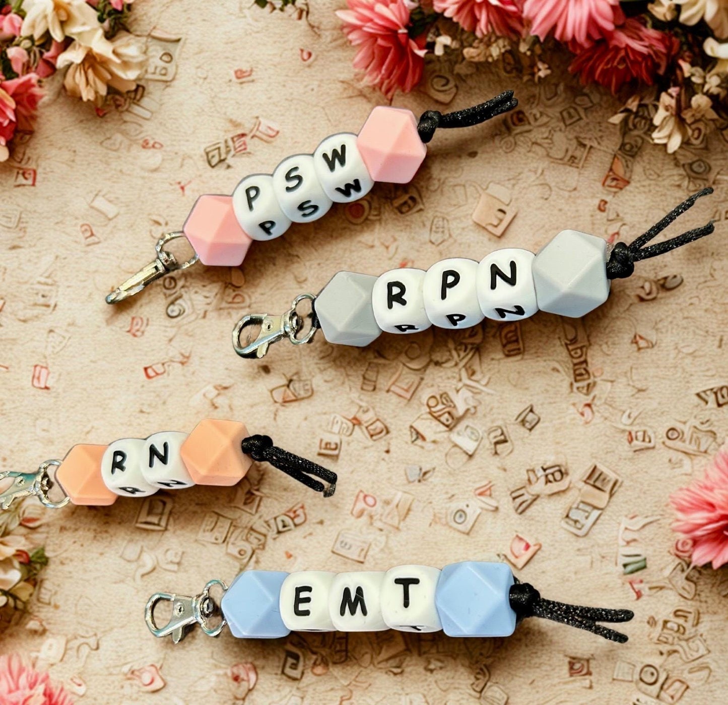Personalized Medical Profession clips for Keys, Purse, Phone and more. - Medical Worker Gift Idea