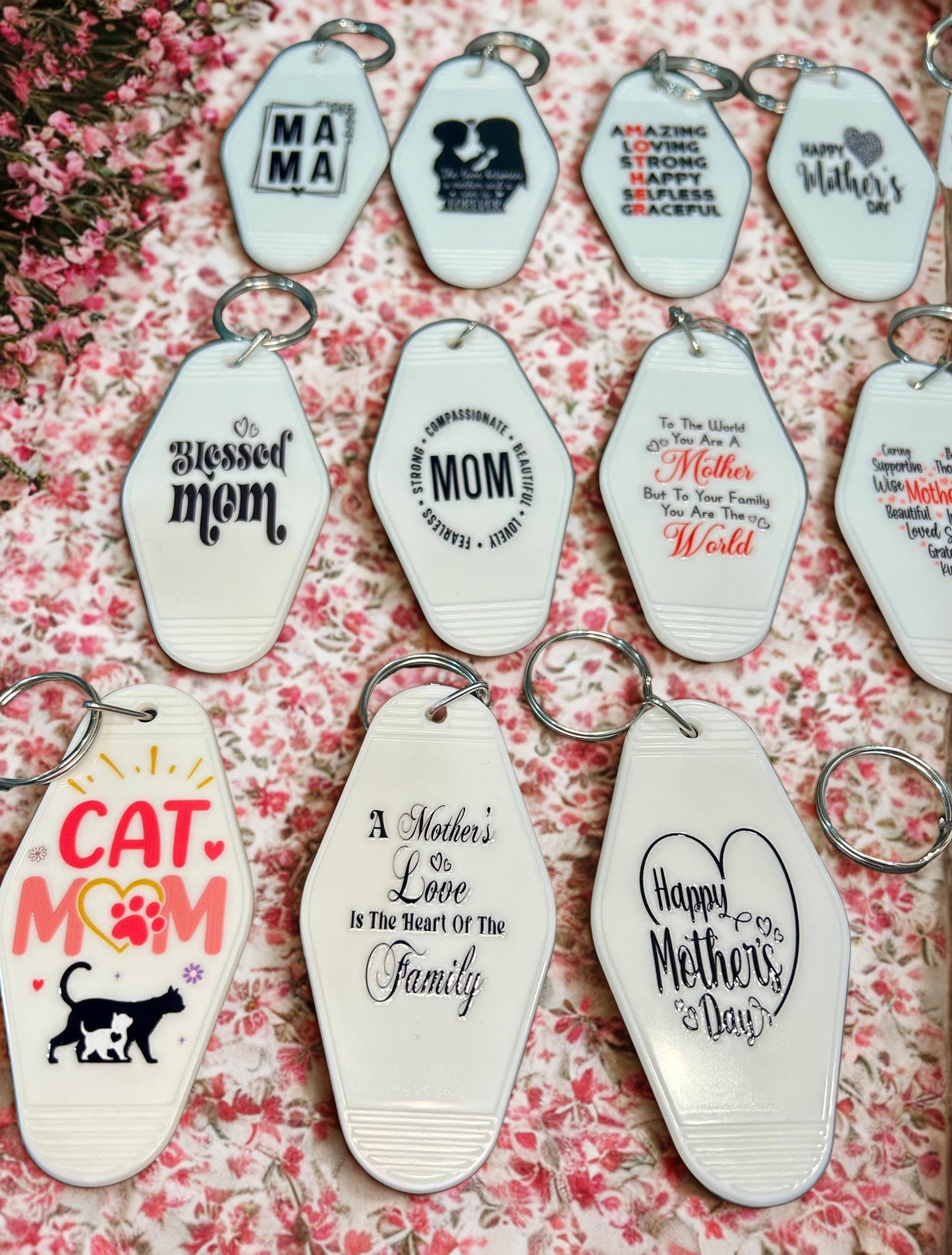 Unique and fun Mom Motel Keychains