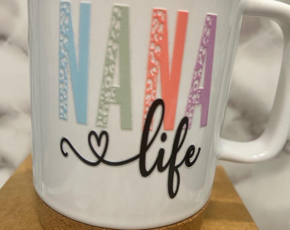 14oz NANA LIFE mug with lid