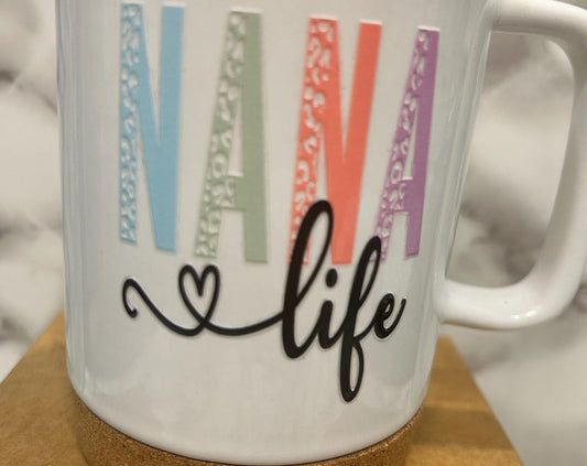 14oz NANA LIFE mug with lid
