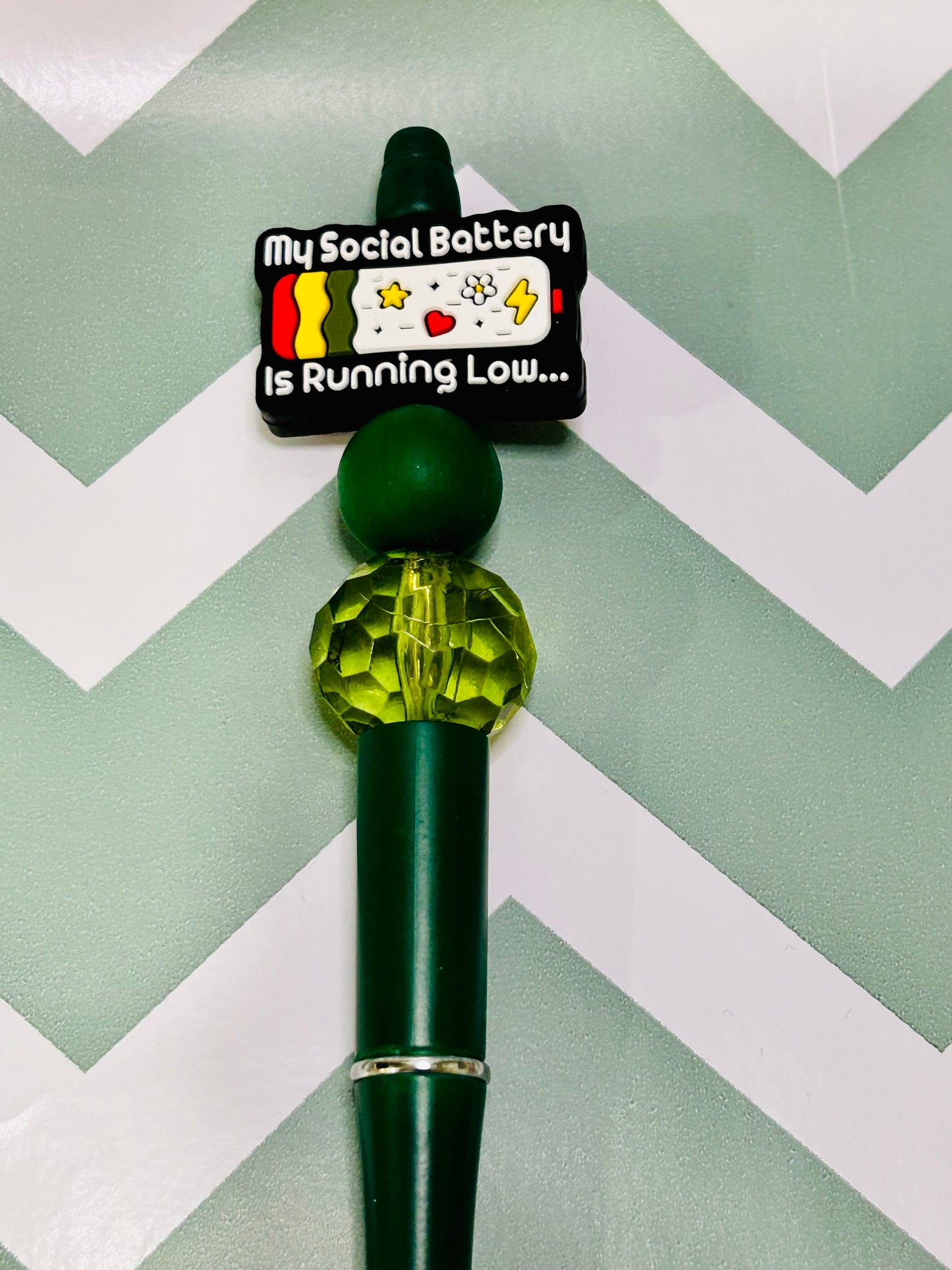 Fun and Sarcastic beaded Pens!!  Silicone & Acrylic beads. - Limited Quantity - Whimsical and humorous!