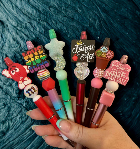 Beaded Pens- Fun & Quirky- wide selection available.  Colorful and cute designs