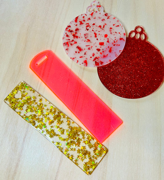 Acrylic blanks - Bookmarks and ornament