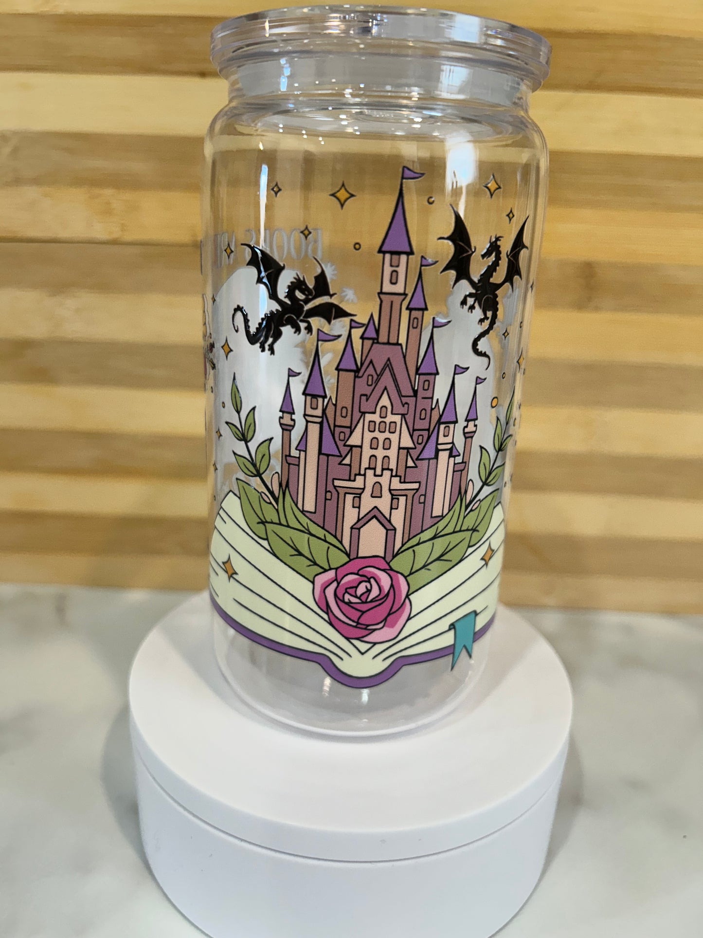 16oz Acrylic can tumble with wrap